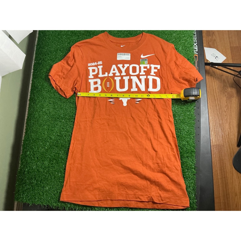 Nike Texas Longhorns 2024-25 Playoff Bound T-Shirt Burnt Orange Small NWT